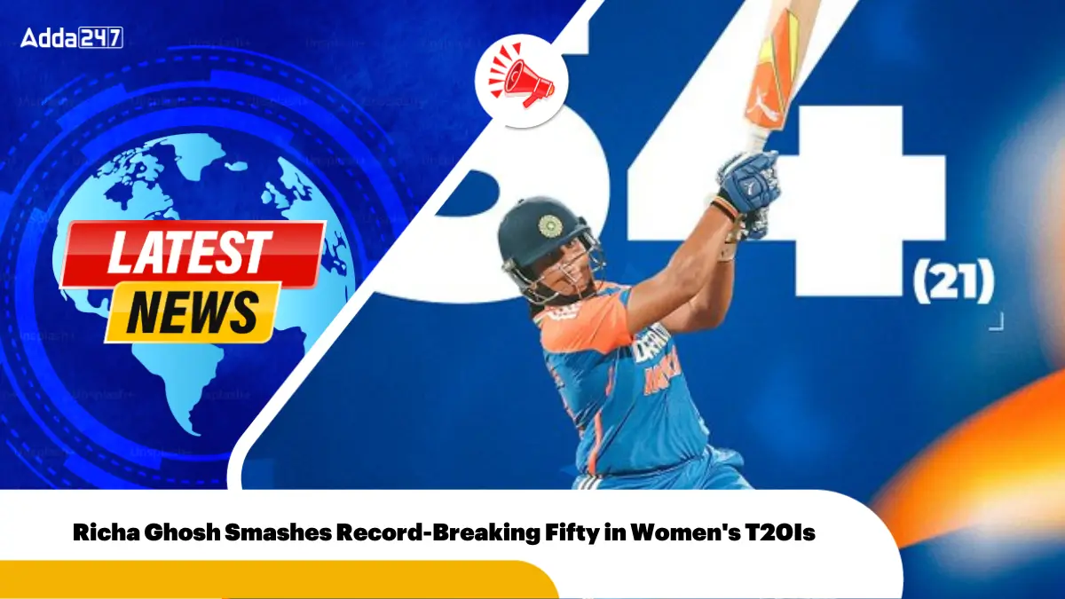 Richa Ghosh Smashes Record-Breaking Fifty in Women's T20Is