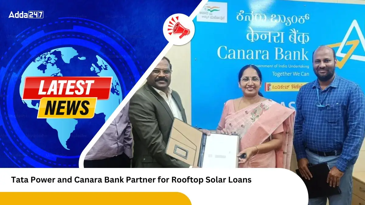 Tata Power and Canara Bank Partner for Rooftop Solar Loans