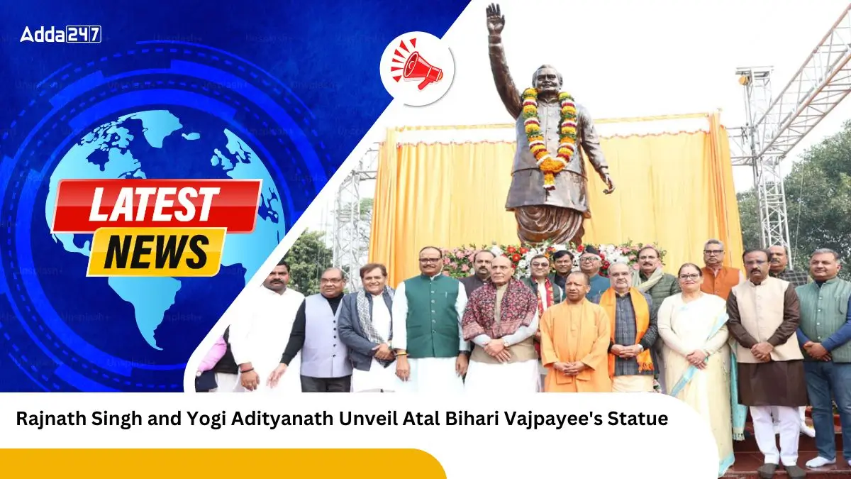 Rajnath Singh and Yogi Adityanath Unveil Atal Bihari Vajpayee's Statue