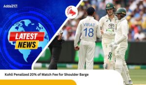 Kohli Penalized 20% of Match Fee for Shoulder Barge