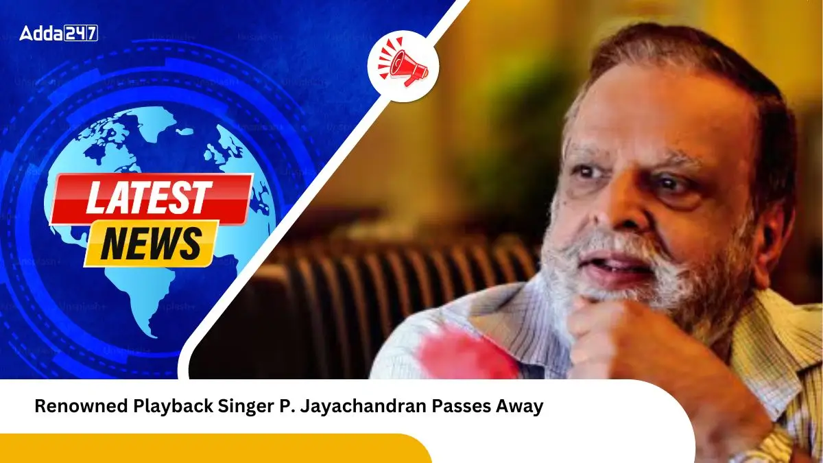 Renowned Playback Singer P. Jayachandran Passes Away