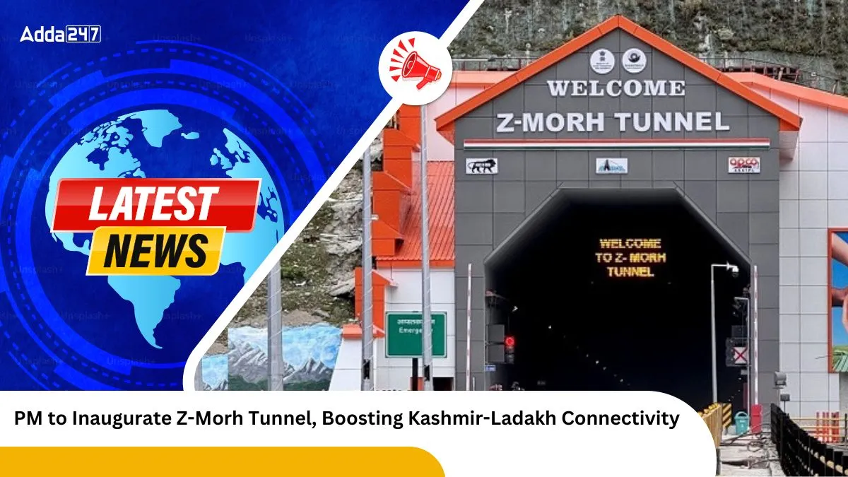 PM to Inaugurate Z-Morh Tunnel, Boosting Kashmir-Ladakh Connectivity