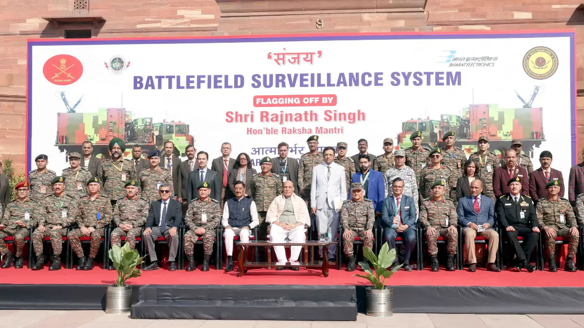 Raksha Mantri Rajnath Singh flags-off ‘SANJAY - The Battlefield Surveillance System’