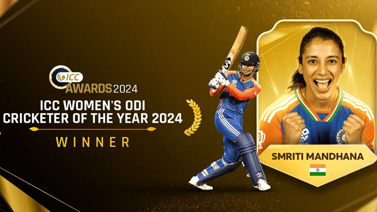 Smriti Mandhana Named ICC Women’s ODI Cricketer of the Year 2024