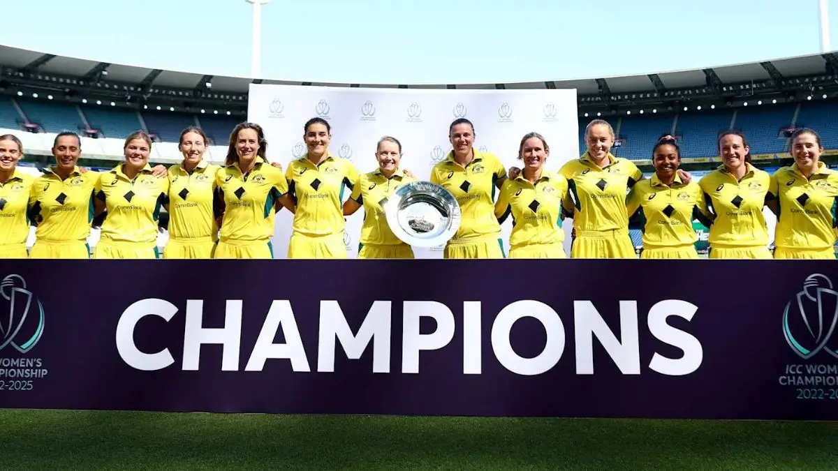 Australia Clinches ICC Women’s Championship Trophy