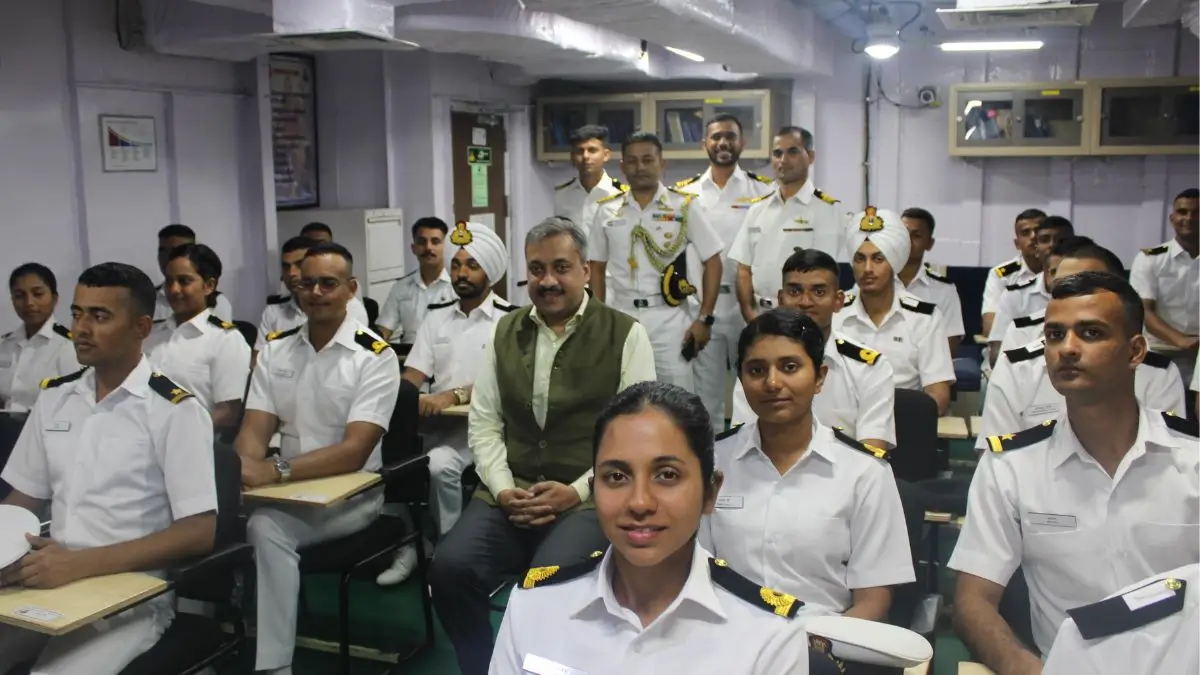 Indian Navy’s First Training Squadron Docks at Changi Naval Base