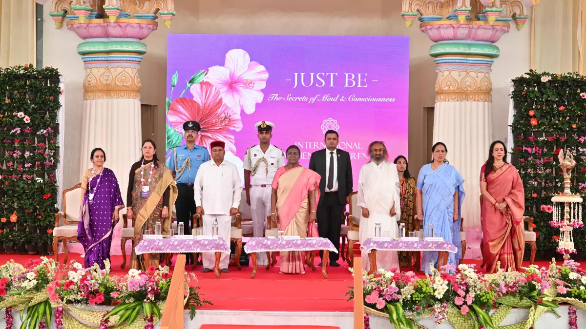 President of India Inaugurates International Women’s Conference by Art of Living