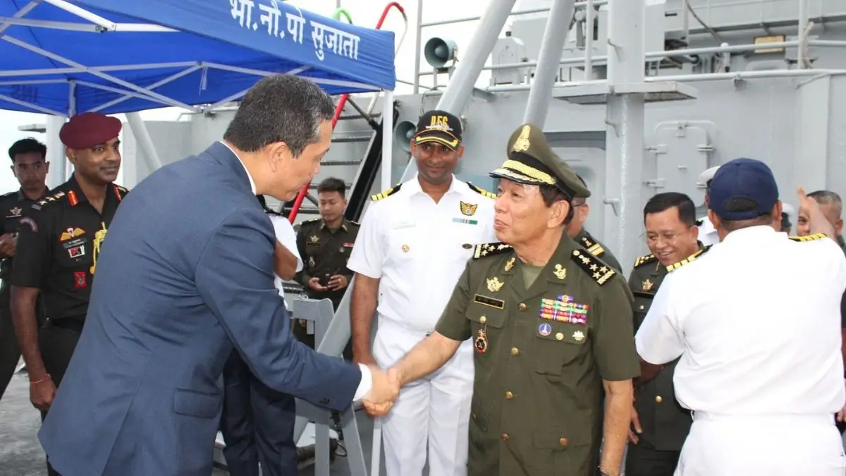 Indian Naval Training Squadron Leaves Sihanoukville Port