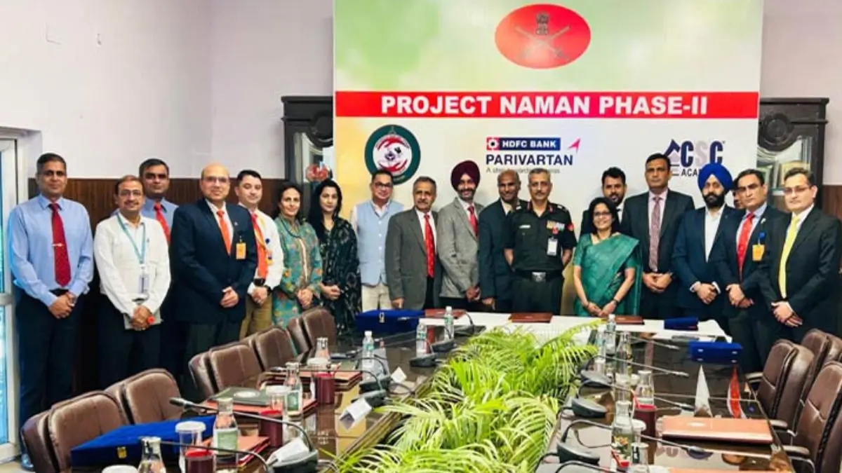 HDFC Bank, Indian Army, and CSC Academy Expand Project NAMAN