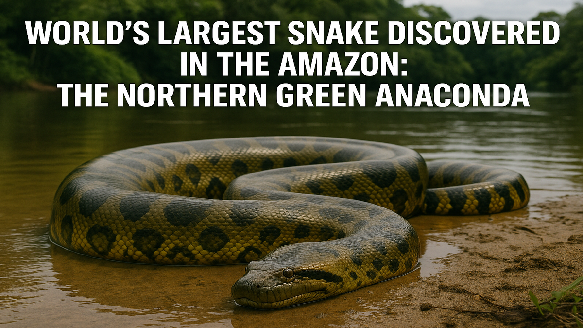 World’s Largest Snake Discovered in the Amazon: The Northern Green Anaconda
