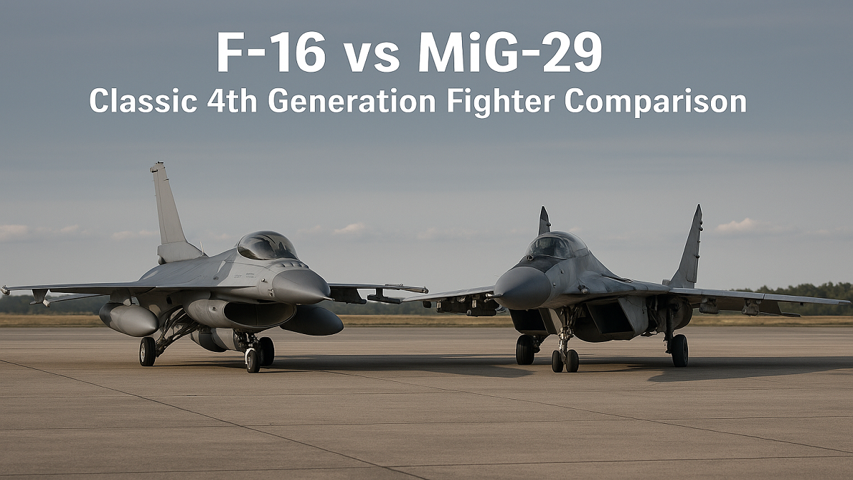 F-16 vs MiG-29: Classic 4th Generation Fighter Comparison