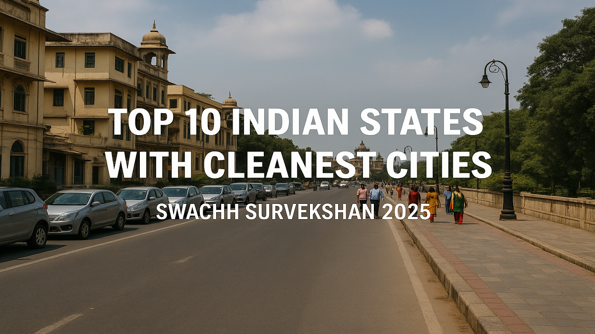 Top 10 Indian States with Cleanest Cities (Swachh Survekshan 2025)