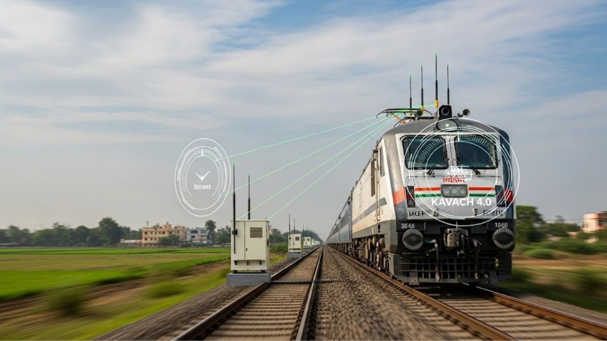 Indigenous Kavach 4.0 Safety System Commissioned on This Section of Indian Railways