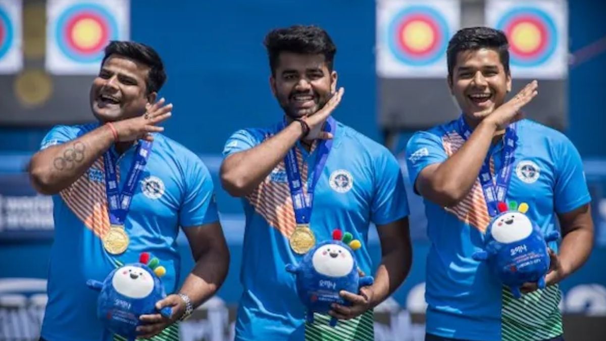 India Wins Historic Gold in Men’s Compound Archery at Worlds