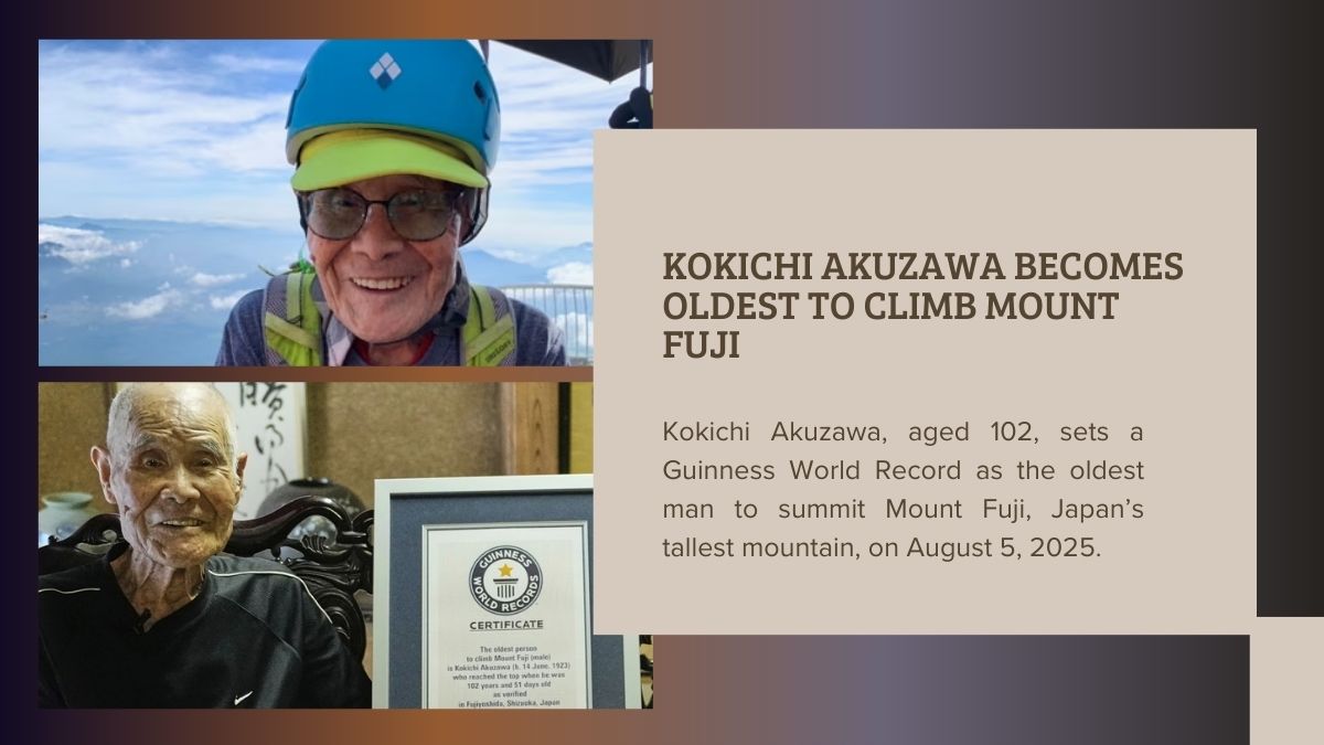 At 102, Kokichi Akuzawa Becomes Oldest to Climb Mount Fuji