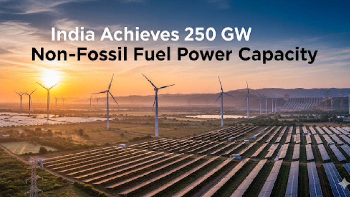 India Hits 250 GW Non-Fossil Fuel Power Capacity