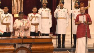 CP Radhakrishnan Sworn In as India’s 15th Vice President