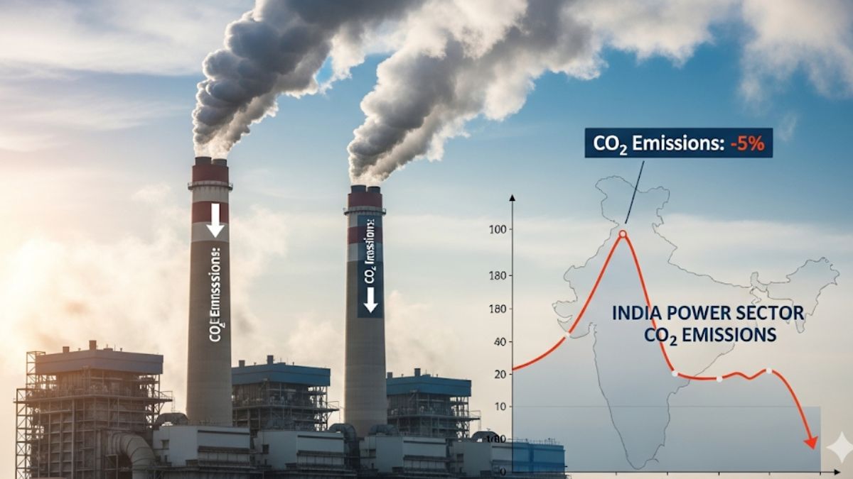 India Records First Half-Year CO₂ Emission Drop in 2025