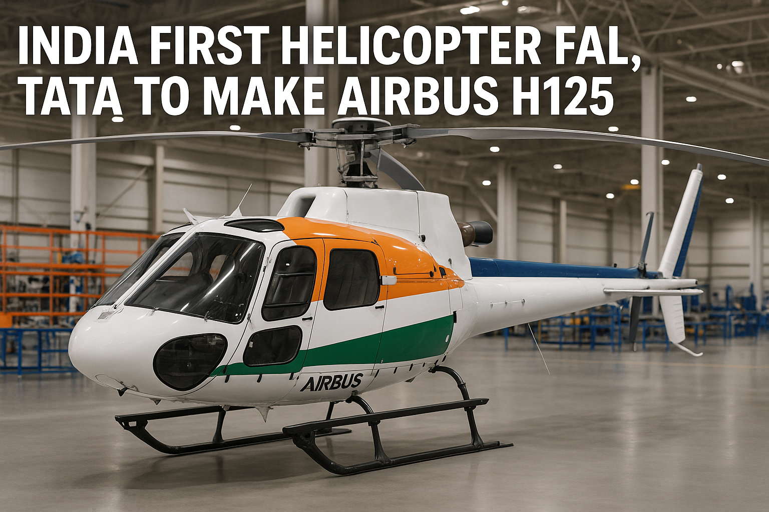 India First Helicopter FAL, Tata to Make Airbus H125