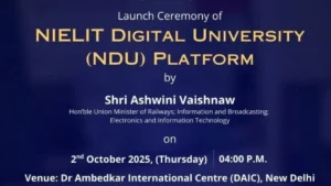 Union Minister Inaugurated NIELIT Digital University Platform