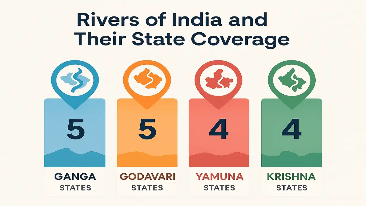 Which River in India Flows Through the Most States?