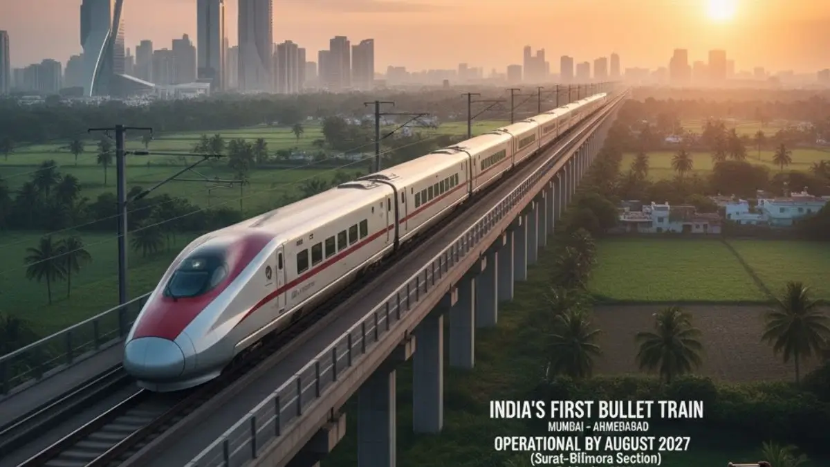 India’s First Bullet Train to Run by August 2027