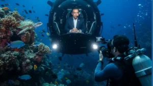 Palau Hosts World’s First Live Underwater Interview