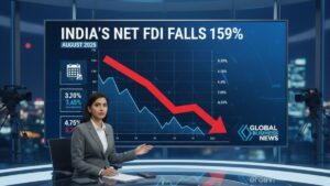 India’s Net FDI Falls 159% in August 2025