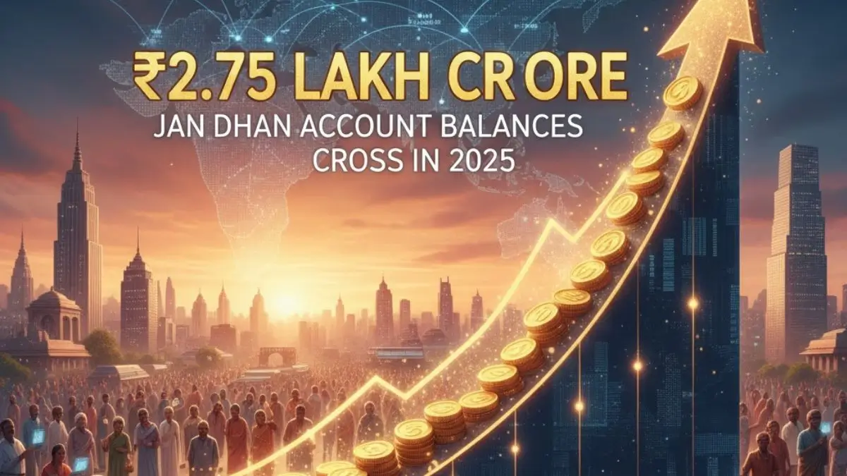 Jan Dhan Account Balances Cross ₹2.75 Lakh Crore in 2025