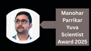 Manohar Parrikar Yuva Scientist Award 2025 Conferred To Dr. Sai Gautam