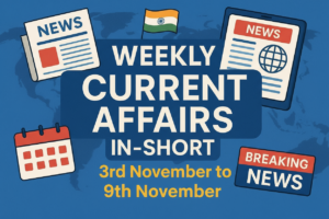 Weekly One Liners 03th to 09th of November 2025