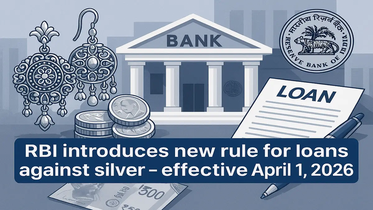 What is the new RBI rule about loan against silver?
