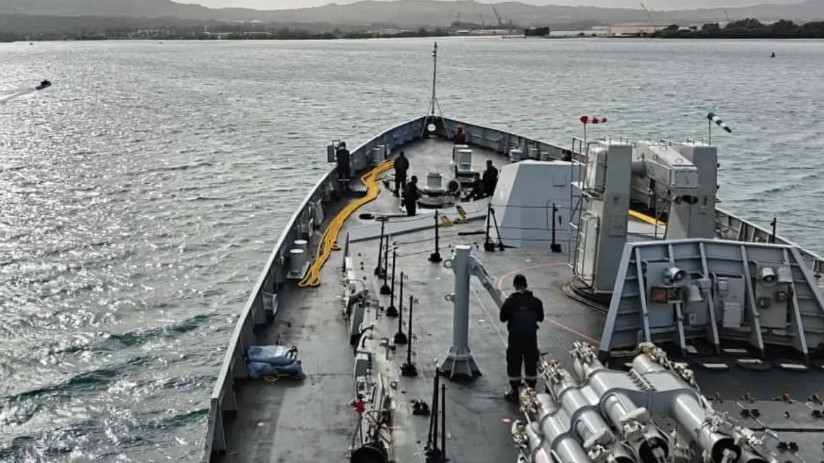 INS Sahyadri in Guam for Key Quad Naval Drills