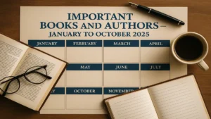 Important Books and Authors – January to October 2025
