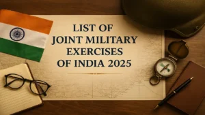 List of Joint Military Exercises of India 2025