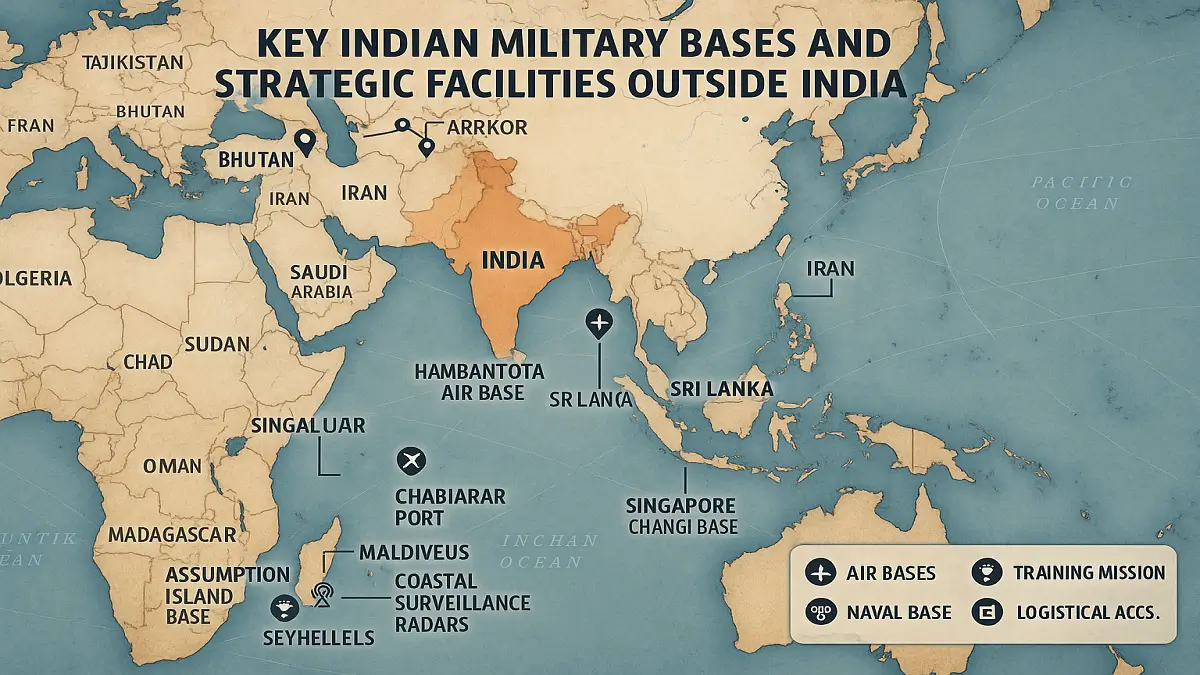 Key Indian Military Bases and Facilities Outside India