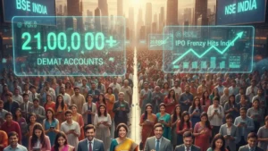 Demat Accounts Surpass 21 Crore as IPO Frenzy Hits India