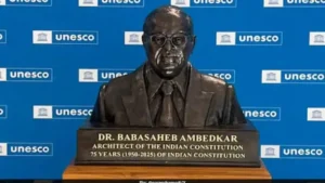 Dr. B.R. Ambedkar’s Bust Unveiled at UNESCO Headquarters in Paris on Constitution Day
