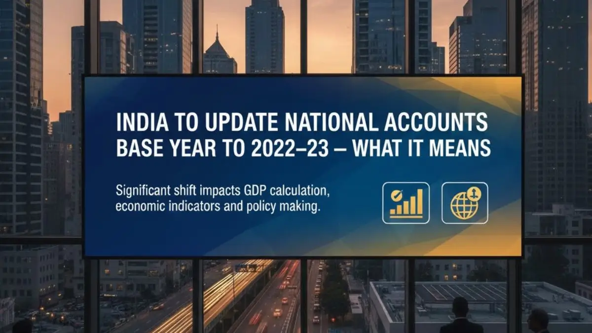 India to Update National Accounts Base Year to 2022–23 — What It Means