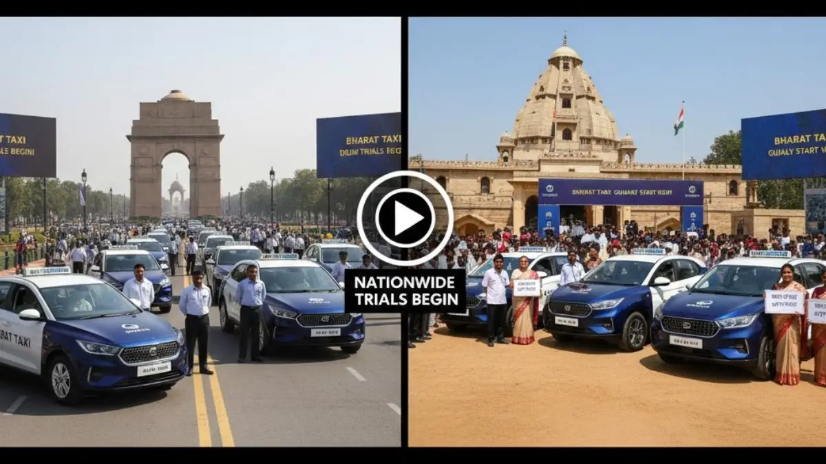 Bharat Taxi Begins Trials in Delhi and Gujarat