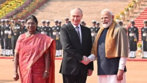 Putin Receives Grand Ceremonial Welcome at Rashtrapati Bhavan During India Visit