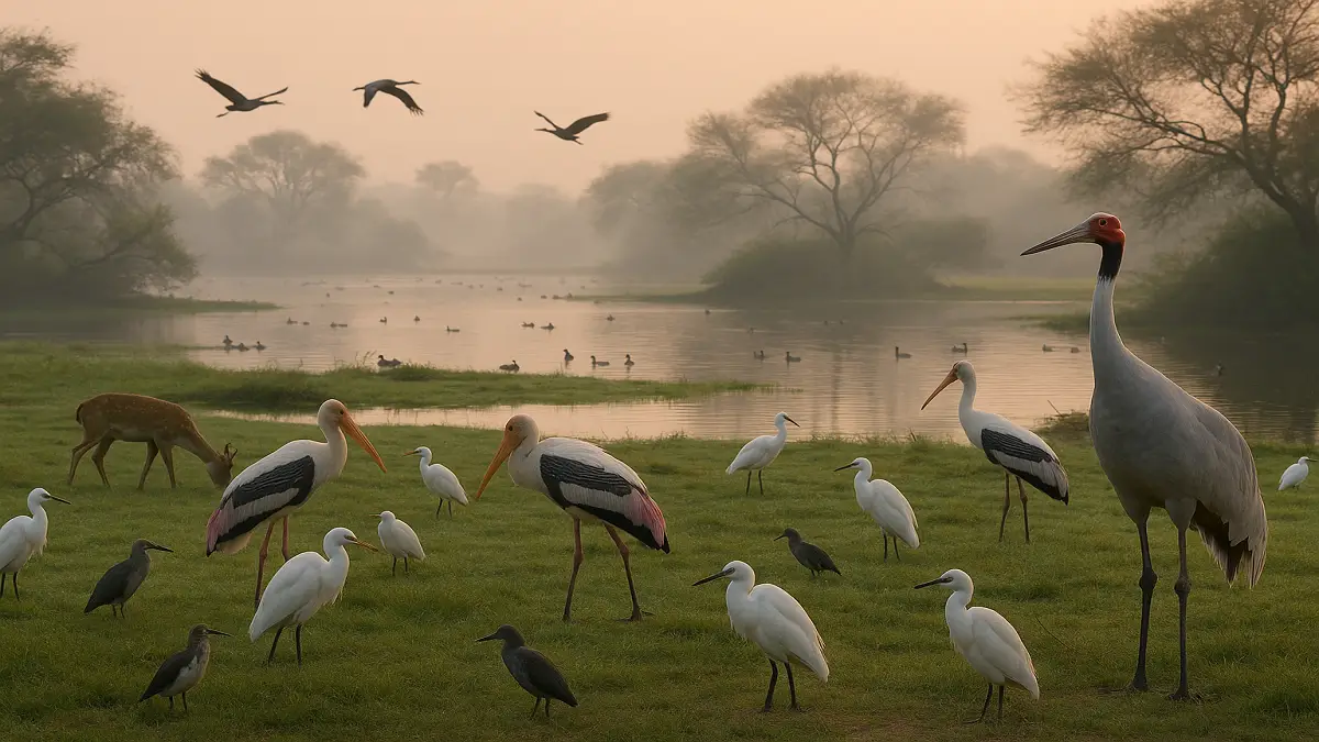 Keoladeo National Park: Location, Biodiversity, Migratory Birds and Conservation Importance