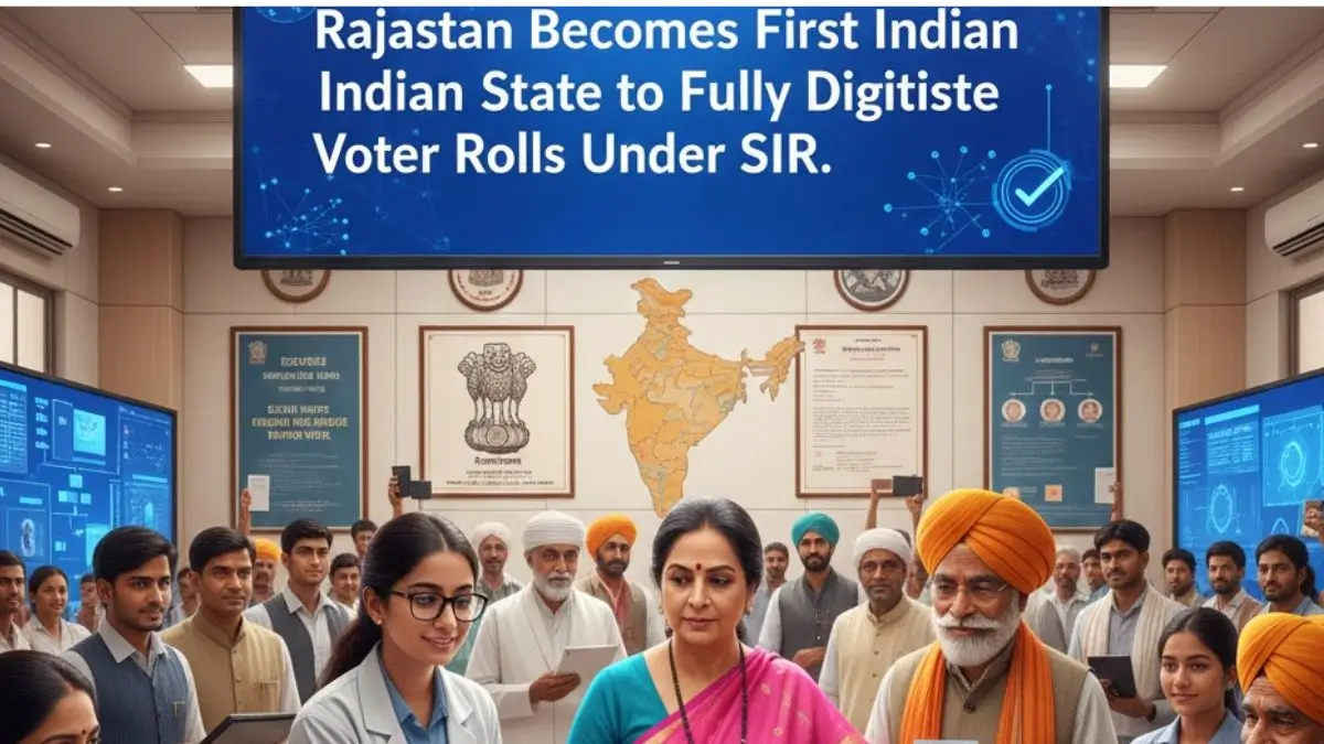 Rajasthan Becomes First Indian State to Fully Digitise Voter Rolls Under SIR