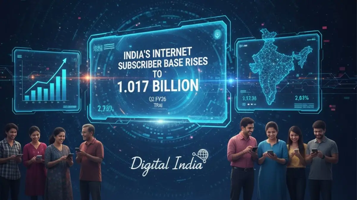 India’s Internet Subscriber Base Rises to 1.017 Billion in Q2 FY26 TRAI