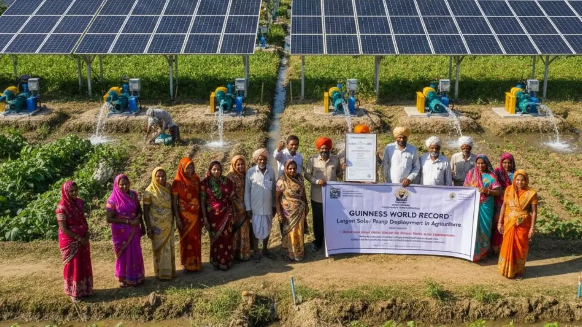 Maharashtra Sets Guinness World Record for Solar Pump Deployment in Agriculture