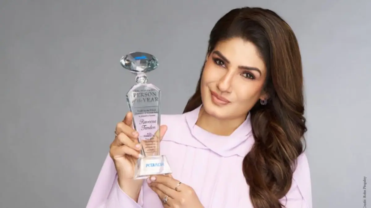Bollywood Star Raveena Tandon Wins PETA India’s Top Annual Award