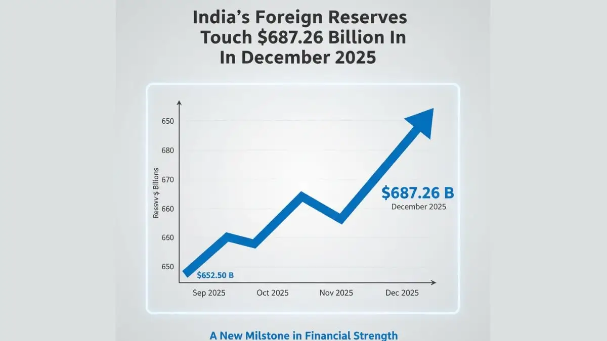 India’s Foreign Reserves Touch $687.26 Billion In December 2025