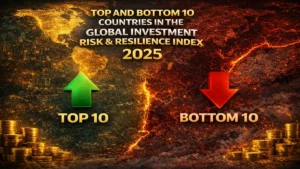 Top and Bottom 10 Countries in the Global Investment Risk and Resilience Index 2025