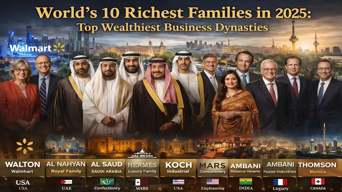World’s 10 Richest Families in 2025: Top Wealthiest Business Dynasties