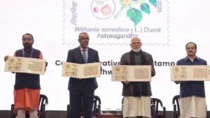 Prime Minister Releases Commemorative Postal Stamp on Ashwagandha at WHO Global Summit